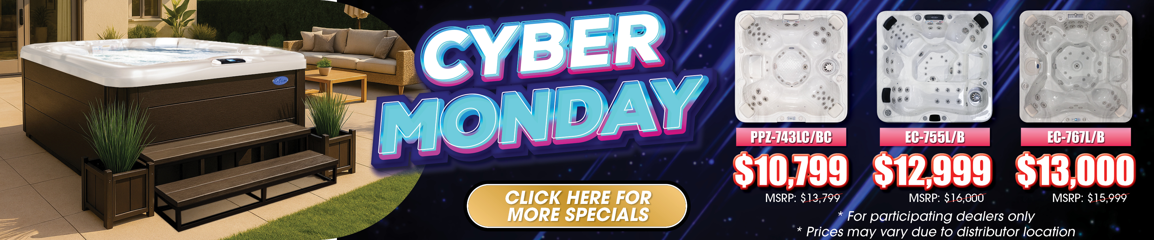 Calspas hot tub being used in a family setting - Baytown