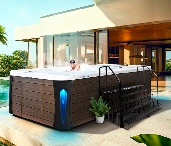 Calspas hot tub being used in a family setting - Baytown